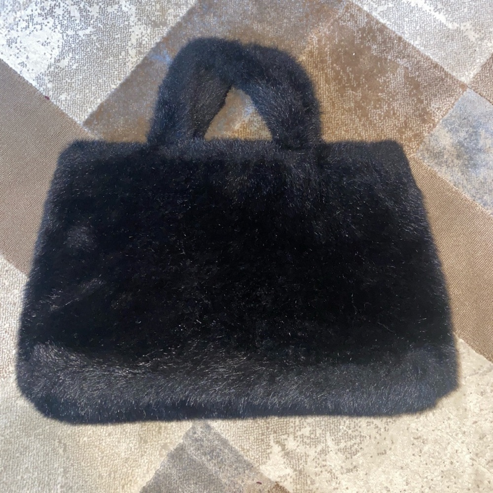 Large Comme des garcons faux fur tote